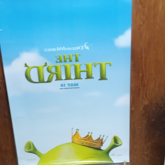 SHREK 3-orig D/S teaser movie poster-EDDIE MURPHY, DIAZ - Picture 5 of 6